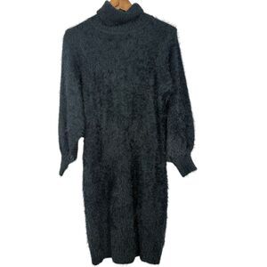 Wednesday's Girl Eyelash Midi Sweater Dress Womens Sz XS Fairy Grunge Witchy